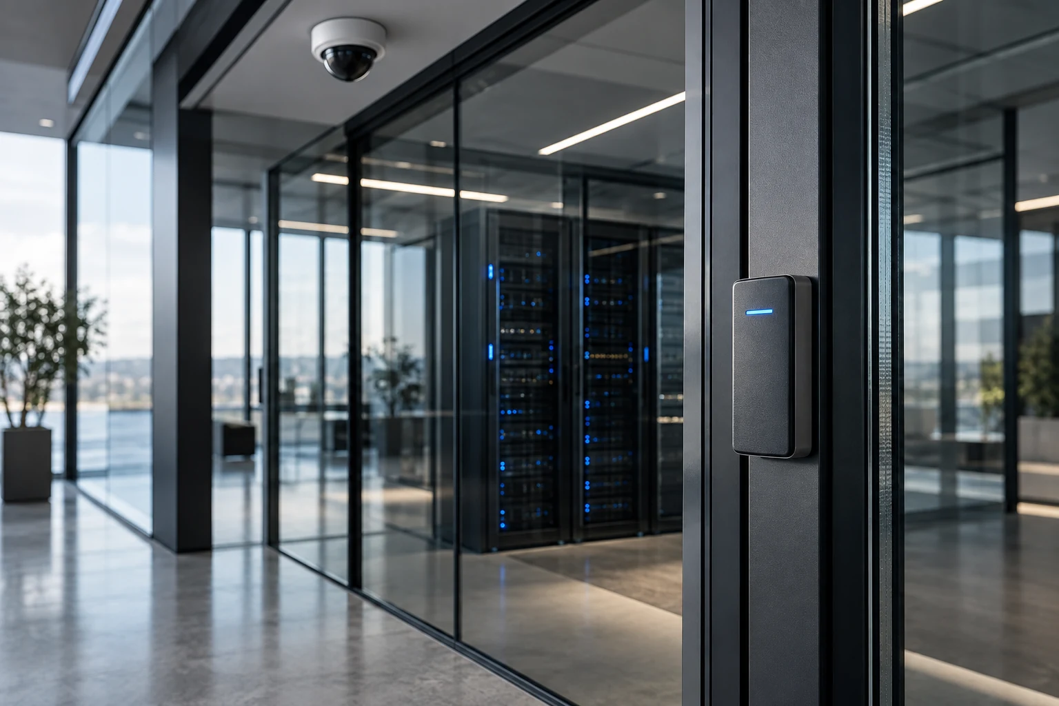 Integrated access control and video surveillance in a modern technology environment